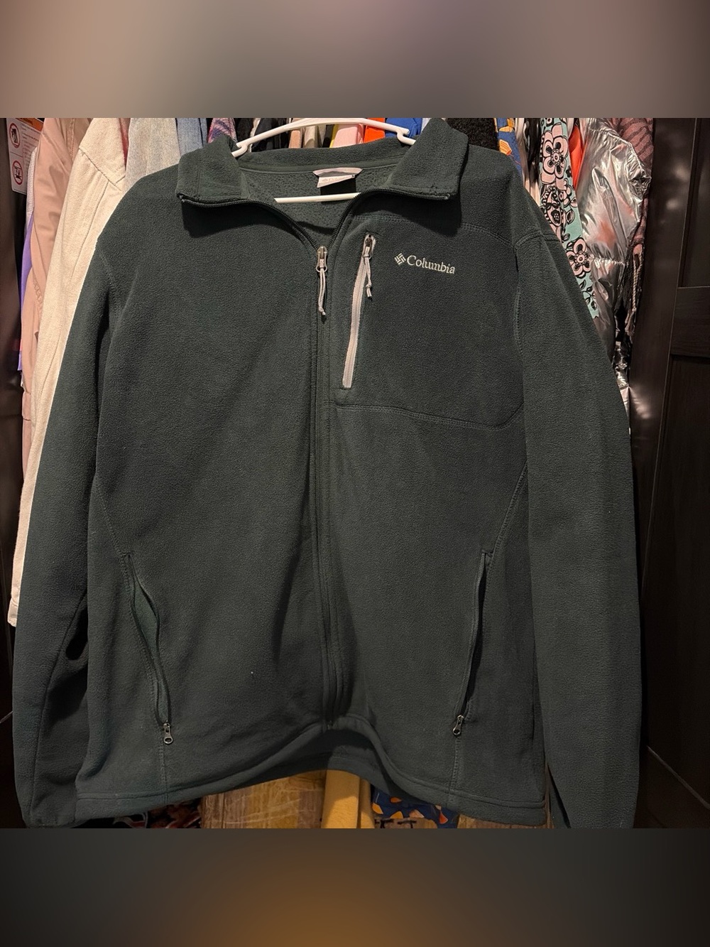 Columbia Men's Full-Zip Fleece Jacket - Forest Green